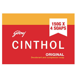Cinthol Original Deodorant & Complextion Sopa 150g*4