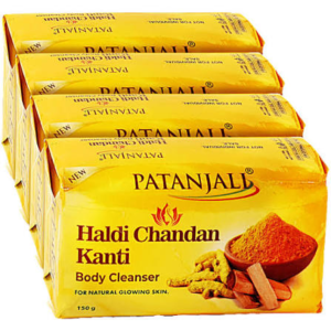 Patanjali Haldi Chandan Kanti Body Cleaner 150g*pack 4