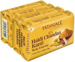 Patanjali Haldi Chandan Kanti Body Cleaner 45g*pack 4